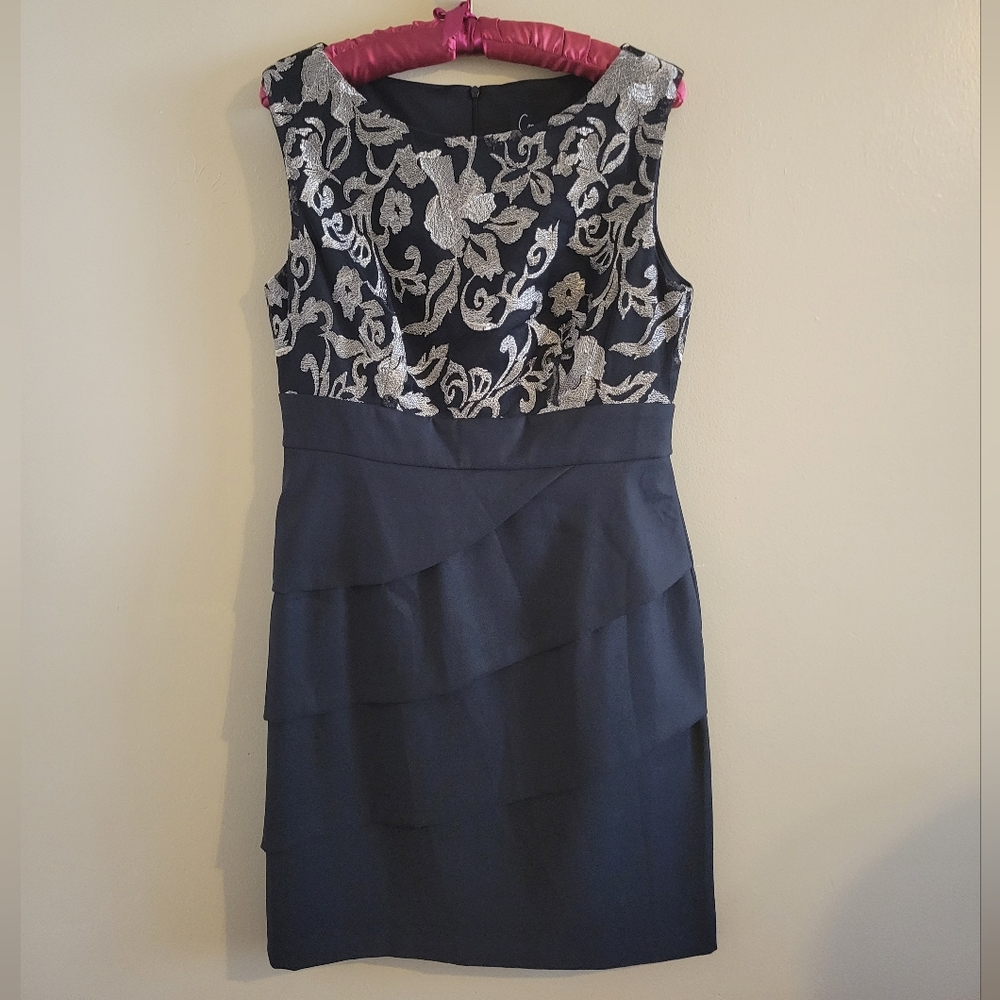 Connected Apparel | Cocktail Elegant Evening Party Dress 10 14 NEW